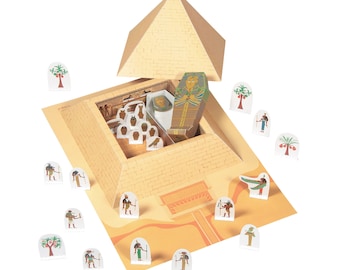 Pyramide Papier Spielzeug - DIY Papier Bastelpackung - Schulprojekt