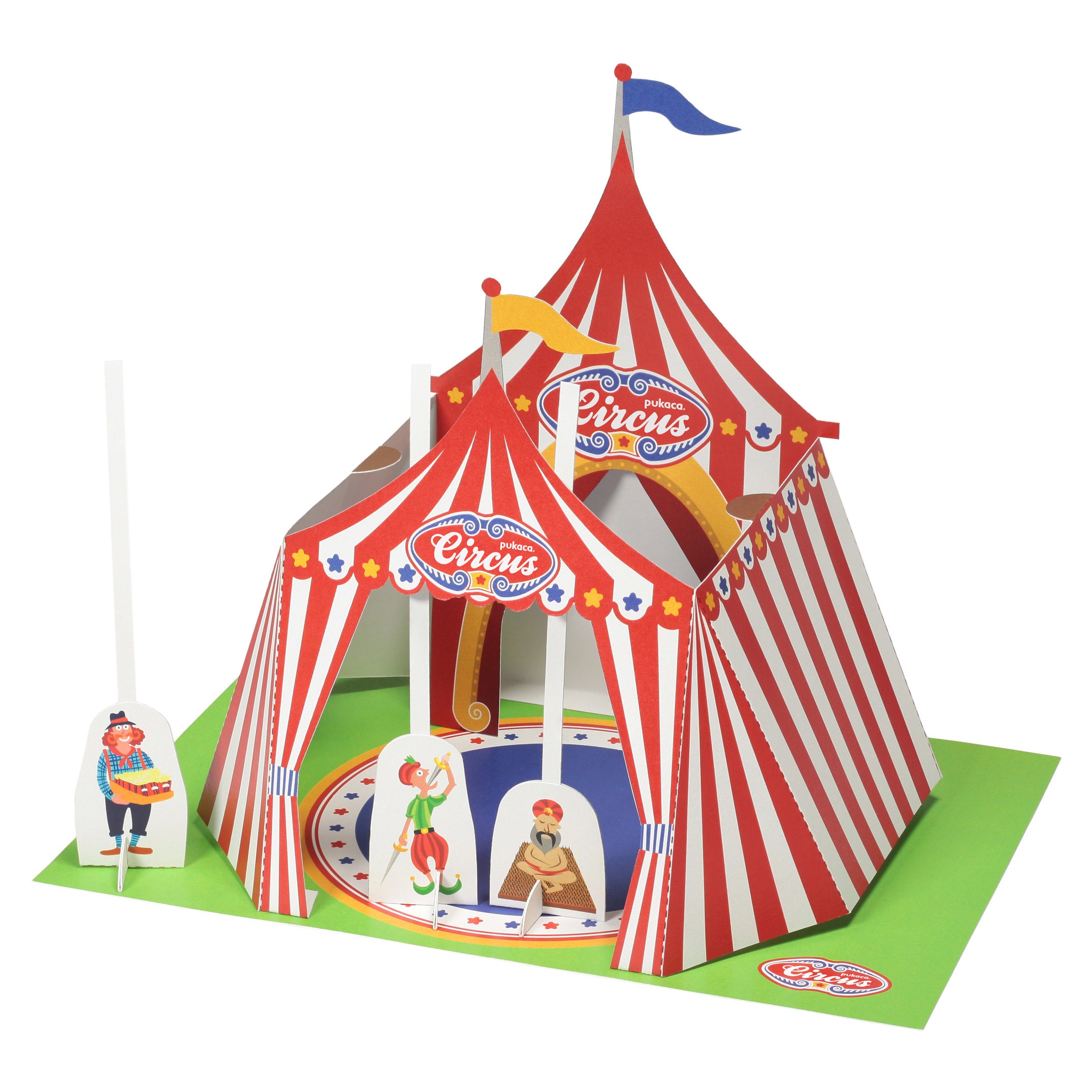 Circus Paper Theater DIY Paper Craft Kit Kids Craft Kit Puppets Paper Toy  3D Model Paper Figure -  Denmark