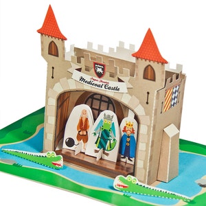Medieval Castle Paper Theater DIY Paper Craft Kit Puppets image 4
