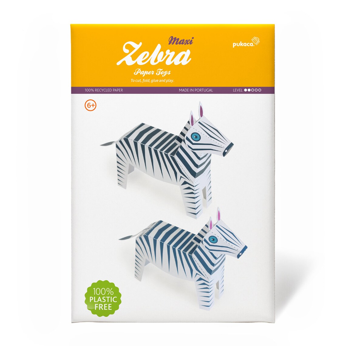 Maxi Zebra Paper Toys DIY Paper Craft Kit 3D Paper Animals Etsy UK