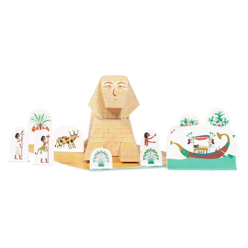 Sphinx Paper Toy Paper Toy DIY Paper Craft Kit School Project image 6