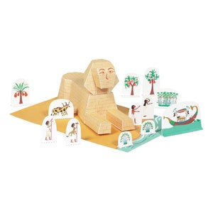 Sphinx Paper Toy Paper Toy DIY Paper Craft Kit School Project image 4
