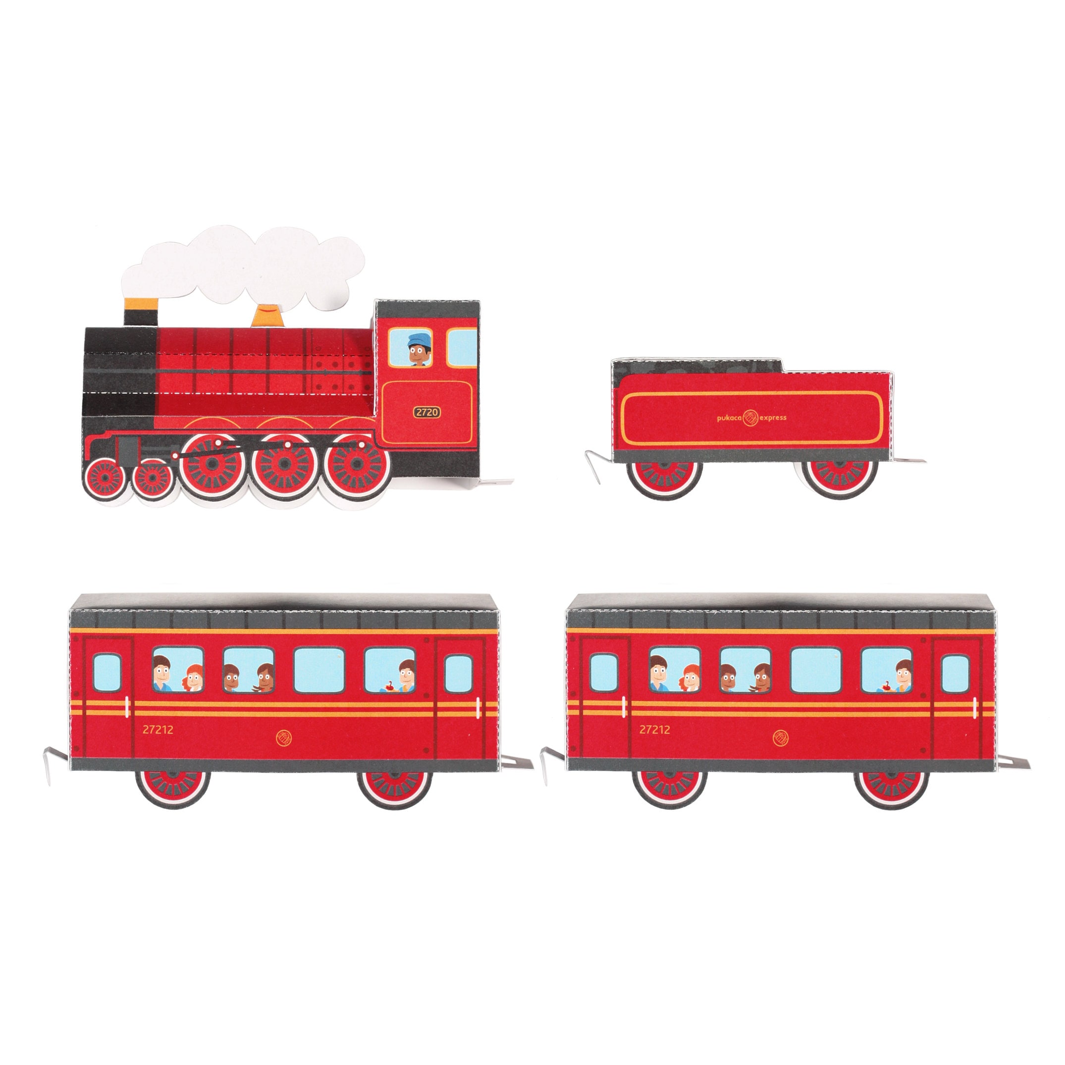 Train Paper Toy DIY Paper Craft Kit 3D Model Paper Figure Etsy