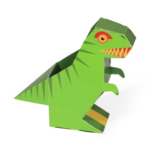 Dinosaurs Desk Organizers DIY Papercraft Kit 4 Desk Dinosaurs image 7