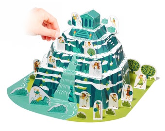 Mount Olympus Paper Toy - Paper Toy - DIY Paper Craft Kit - School Project