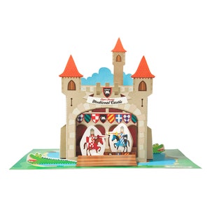Medieval Castle Paper Theater DIY Paper Craft Kit Puppets image 2