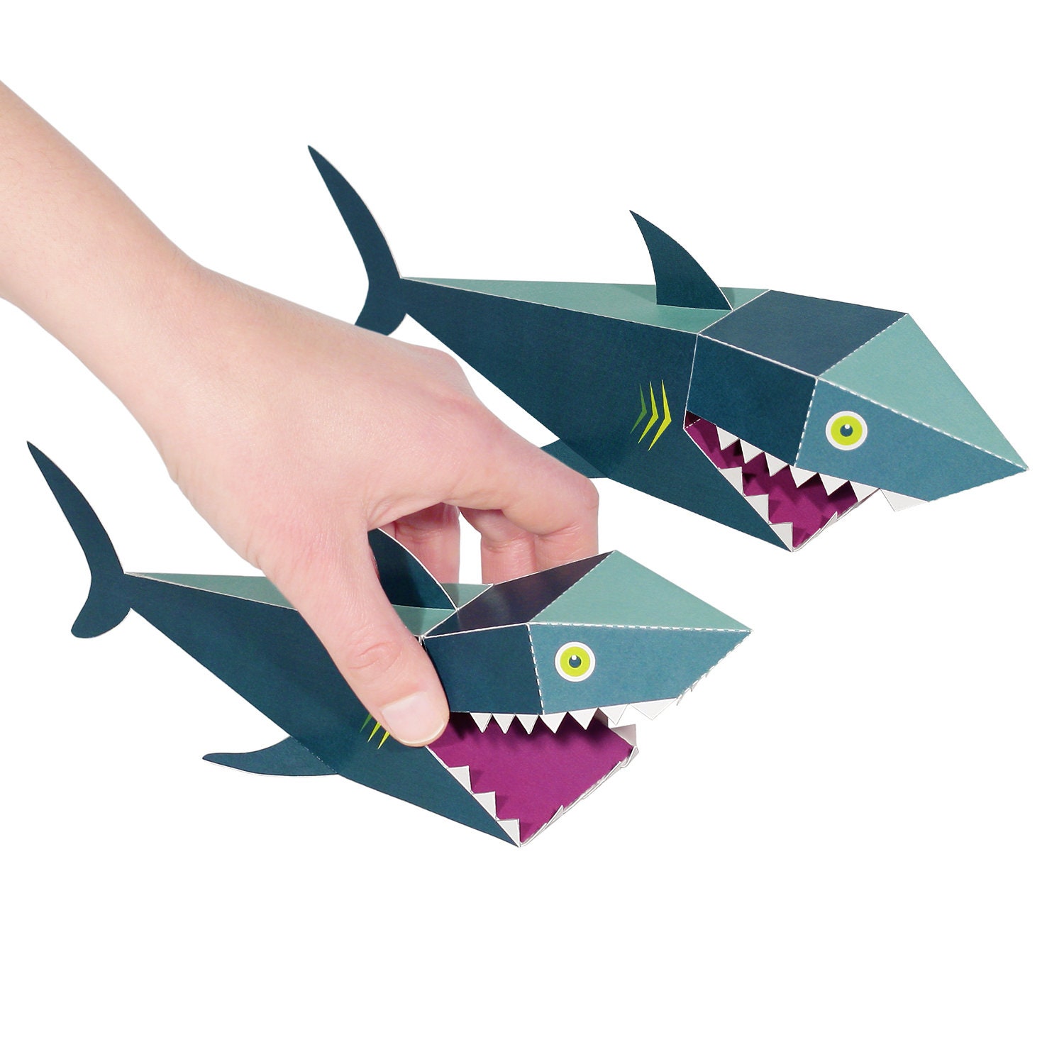 Sea Animals Paper Toys DIY Paper Craft Kit 3D Paper Etsy
