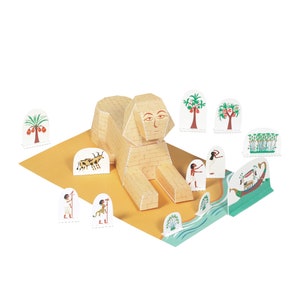 Sphinx Paper Toy Paper Toy DIY Paper Craft Kit School Project image 3