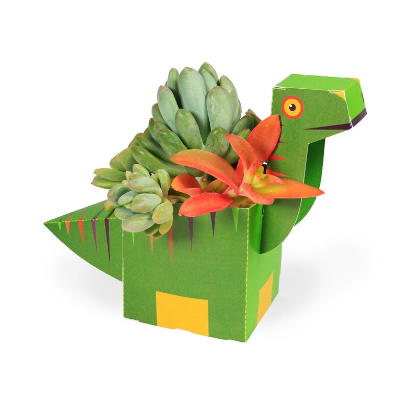 Dinosaurs Desk Organizers DIY Papercraft Kit 4 Desk Dinosaurs image 4