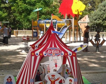 Teatro di carta da circo: kit fai da te con burattini Italia