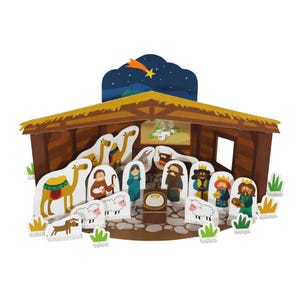 Teatro di carta del presepe - Kit fai da te per lavoretti di carta - Giocattolo di carta - Giocattolo di Natale