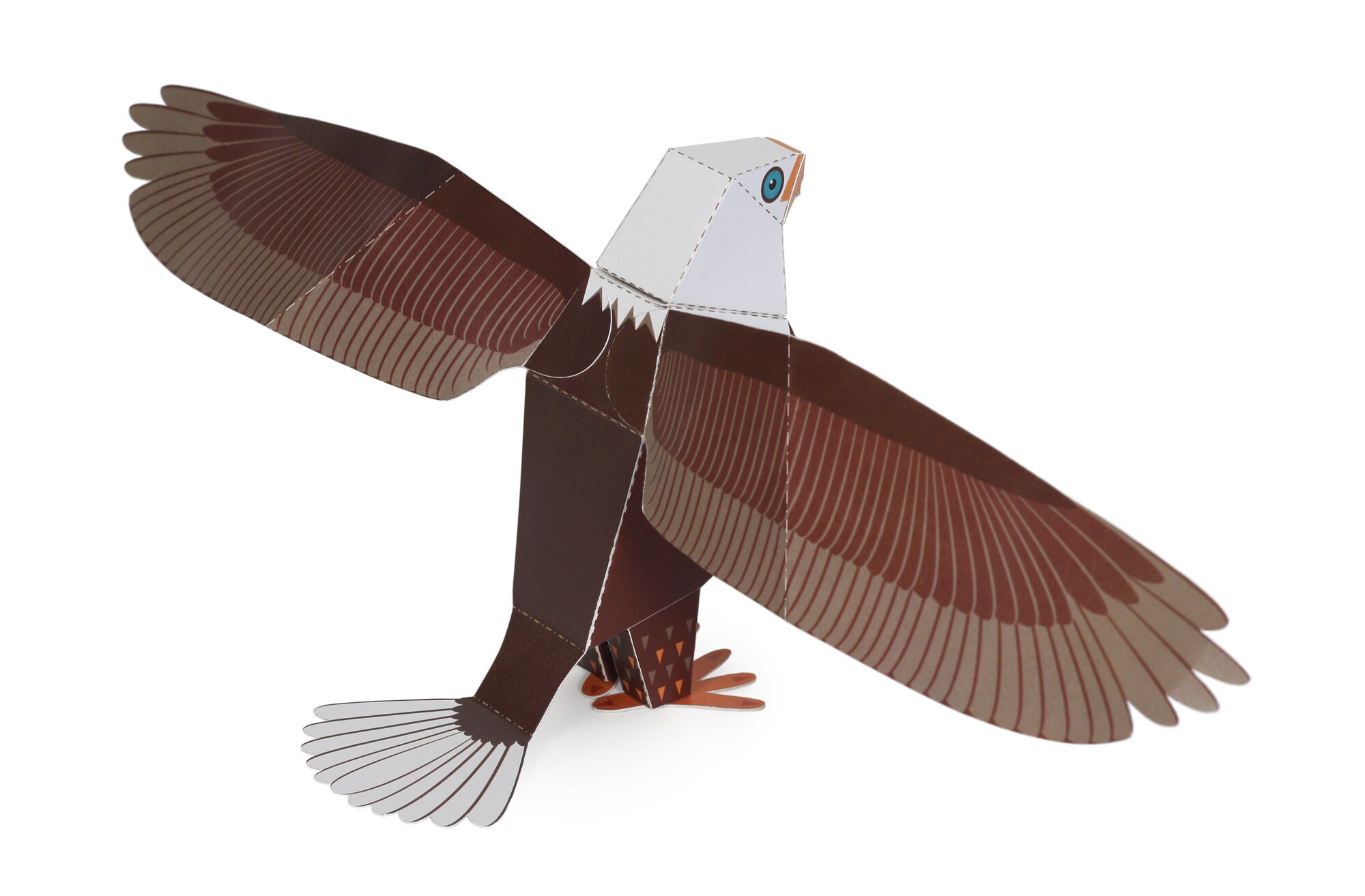 Maxi Bald Eagle Paper Toys DIY Paper Craft Kit 3D Paper Etsy