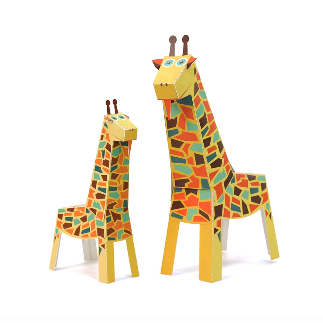 Maxi Giraffe Paper Toys DIY Paper Craft Kit 3D Paper - Etsy Maxi Giraffe Paper Toys DIY Paper Craft Kit 3D Paper - Etsy