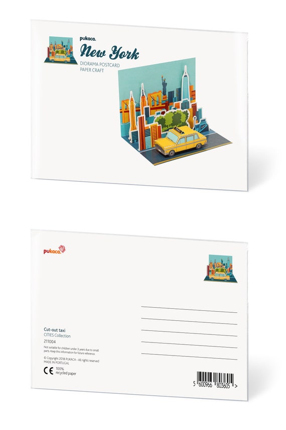 New York Diorama Postcard Paper Craft -  Hong Kong