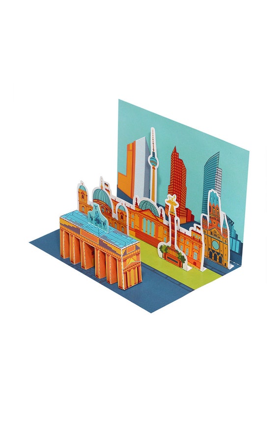 Berlin Diorama Postcard Paper Craft - Etsy