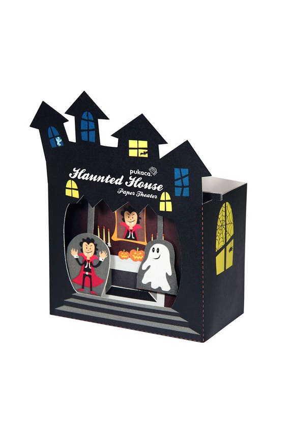 Haunted House Paper Theater Halloween Diy Craft Kit Etsy Haunted House Paper Theater Halloween Diy Craft Kit Etsy