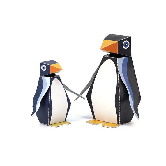Maxi Penguin Paper Toys DIY Paper Craft Kit 3D Paper - Etsy Maxi Penguin Paper Toys DIY Paper Craft Kit 3D Paper - Etsy