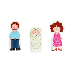 Finger Family Paper Finger Puppets - PRINTABLE PDF Toy - DIY Craft Kit ...