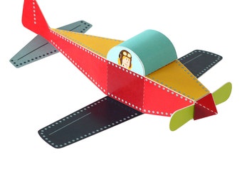 Flugzeug Papier Spielzeug - DIY Papier Bastel Kit - Schule Wissenschafts Projekt