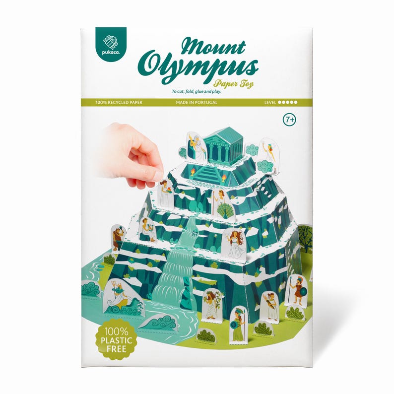 Juguete de papel del Monte Olimpo: Kit de manualidades para crear dioses griegos. imagen 9