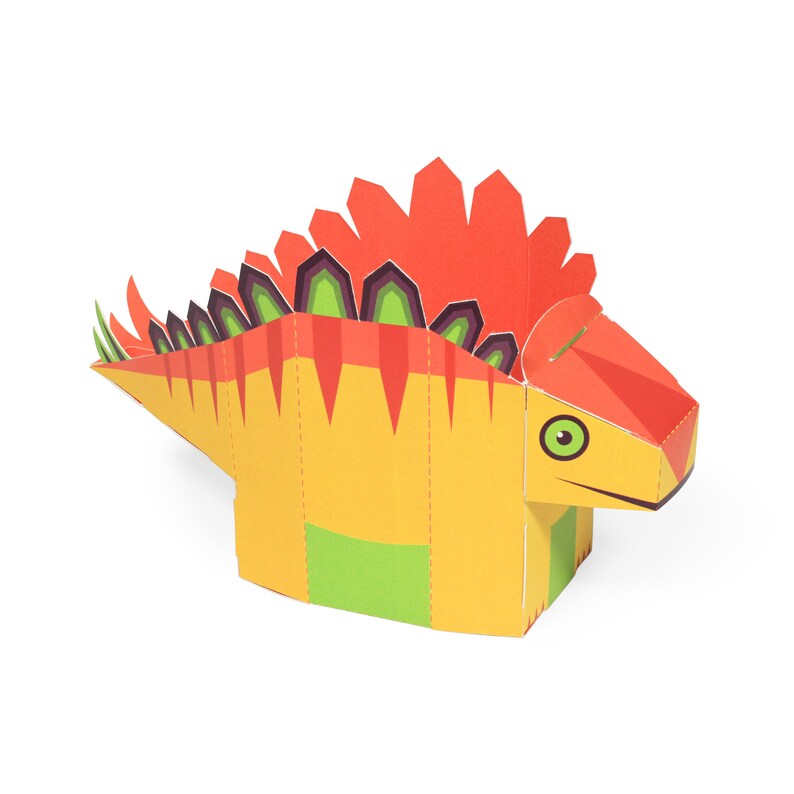 Dinosaurs Desk Organizers DIY Papercraft Kit 4 Desk Dinosaurs image 5