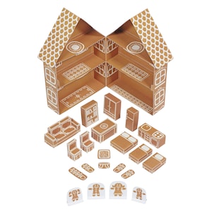 Gingerbread House Paper toy DIY Paper Craft Kit Paper Toy Christmas Toy image 3