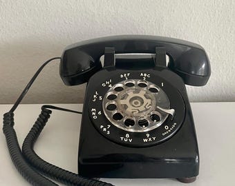 Working Black Rotary Phone Western Electric Telephone