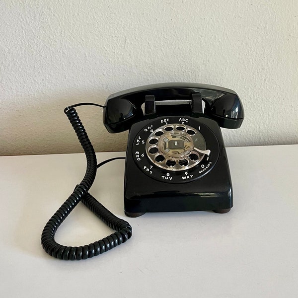 Working Rotary Phone Black Western Electric Telephone