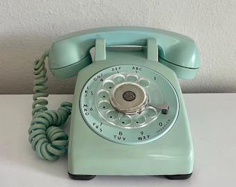 Working Rotary Phone Aqua Blue Kellogg Rotary Dial Telephone