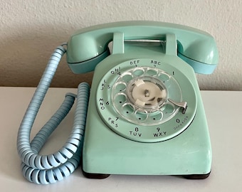 Working Rotary Phone Aqua Blue Western Electric Rotary Dial Telephone