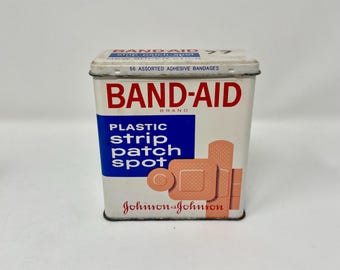 Vintage Johnson & Johnson Band-Aid Plastic Strip Patch Spot 60s-70s
