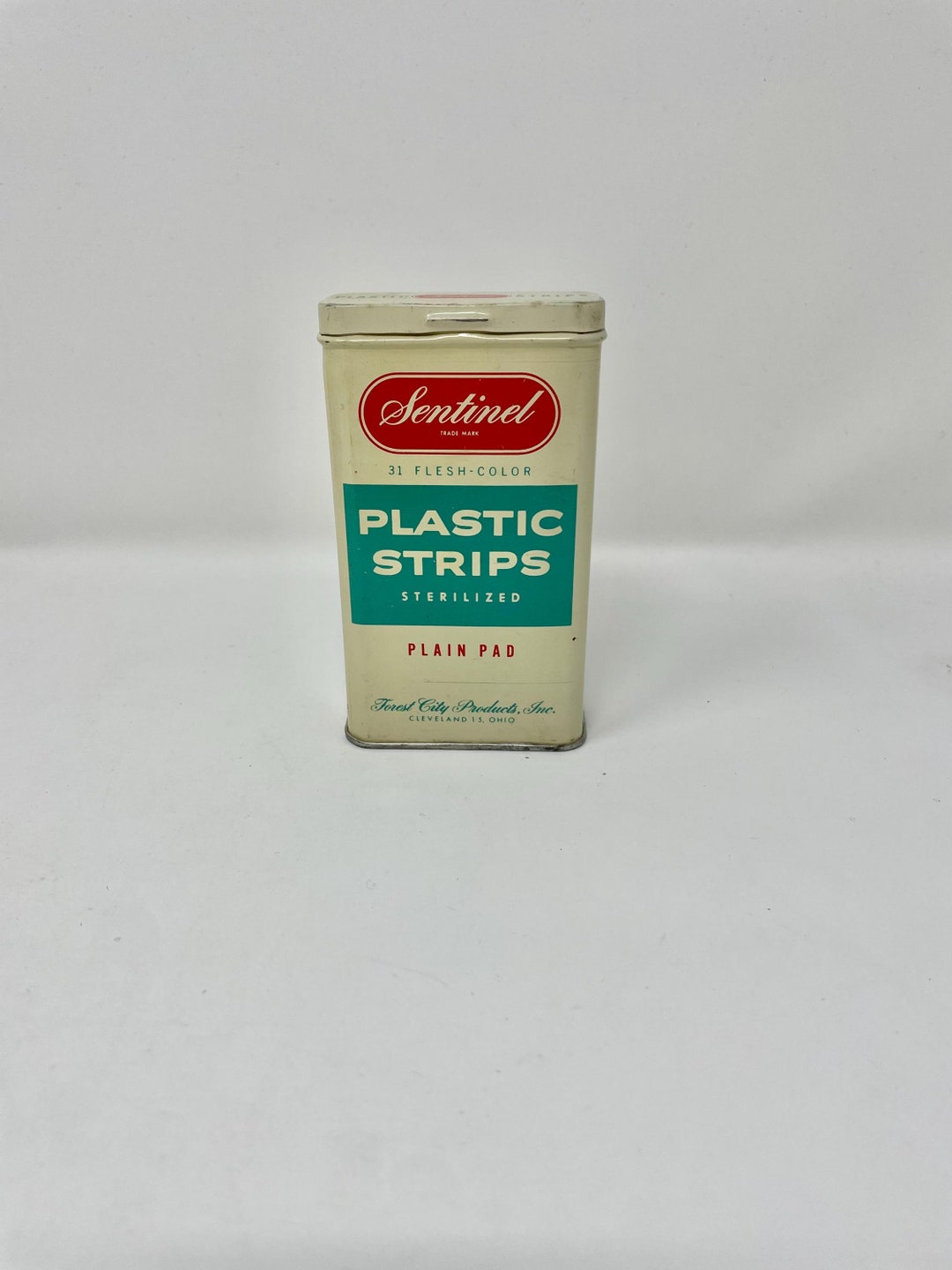 Vintage Sentinel Plastic Strips Box Tin - Etsy