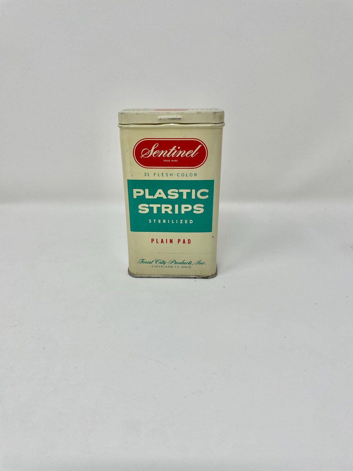 Vintage Sentinel Plastic Strips Box Tin - Etsy