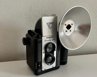 Vintage Argus Seventy-five Camera with Strap and Flash