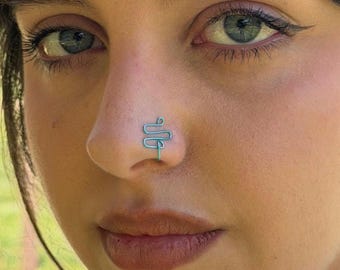 Brazalete nasal / serpiente azul