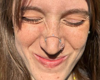 Bague de nez / pont en argent