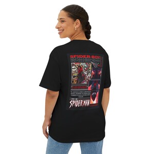 Spider-Boy Comic Collage Tee | Spiderman Miles Morales Graphic Shirt image 3
