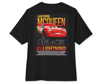 T-shirt autoposter van Lightning McQueen | Grafisch shirt racefilm voor kinderen
