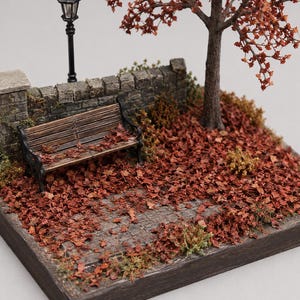 20g Miniature Fallen Leaves for Dollhouse Diorama Forest Ground Cover Scenery Material