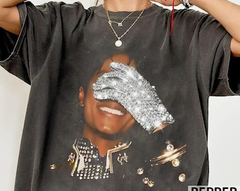 Maglietta di Michael Jackson, maglietta grafica del Re del Pop, maglietta musicale di Michael Jackson