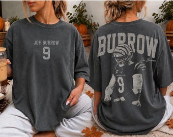 Joe Burrow Shirt, Joe Burrow Football Tshirt, Cincinnati Football Shirt, Retro Game Day Shirt