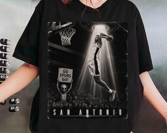 Maglietta Wembanyama Castle Harper Kornet Vintage Comfort Colors, T-shirt grafica San Antonio Basketball, Maglietta Game Day Fiesta