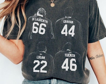 Maglietta da hockey della Briar University, regalo per appassionati di libri fuori dal campus, maglietta a tema hockey e romanticismo, hockey nel campus, Graham, Logan, Tucker, DI Laurentis