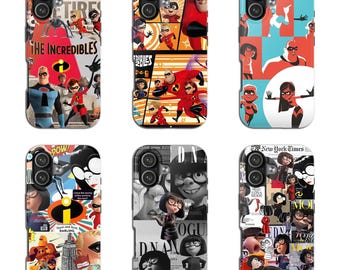 The Incredibles Phone Case Disney Hero Cover for iPhone 17, 17Pro, 16, 16e, 15, 14, 13, 12, Samsung S26, S25, A17, A56, Pixel 10, 10Pro, 9A