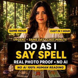 Do As I Say Spell Casting | Command & Obedience Spell | Influence, Persuasion and Authority Ritual