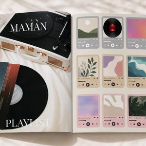 Personlig Maman Magazine-mall | Canva Redigerbar presentidé för mors dag och födelsedag till mamma, utskrivbar minnessak bild 3