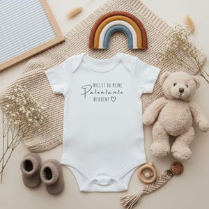 Baby Body, Willst du meine Patentante werden, Geschenk zur Geburt, Schwangerschaft verkünden, Wickelbody, Babystrampler