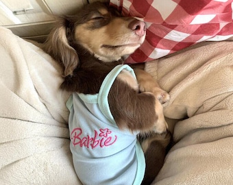 Dackel Hund Tank Top, leichte Sommer Haustier Weste, klein Rasse Shirt
