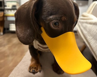 Small Dog Duckbill Muzzle, Anti Bark Bite Lick Pet Cover, Dachshund Teddy Poodle