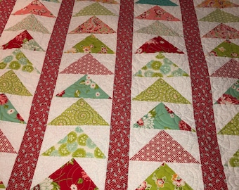 Twin Flying Geese Quilt